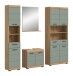 Badezimmer-Set >Scout< in Artisan Eiche Nachbildung/Salbei - 186x191x34 (BxHxT)