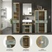 Badezimmer-Set >Scout< in Artisan Eiche Nachbildung/Salbei - 186x191x34 (BxHxT)