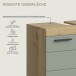 Badezimmer-Set >Scout< in Artisan Eiche Nachbildung/Salbei - 60x191x34cm (BxHxT)