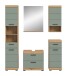 Badezimmer-Set >Scout< in Artisan Eiche Nachbildung/Salbei - 164x191x37 (BxHxT)