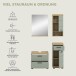 Badezimmer-Set >Scout< in Artisan Eiche Nachbildung/Salbei - 112x191x34 (BxHxT)