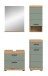 Badezimmer-Set >Scout< in Artisan Eiche Nachbildung/Salbei - 112x191x34 (BxHxT)