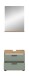 Badezimmer-Set >Scout< in Artisan Eiche Nachbildung/Salbei - 60x191x34cm (BxHxT)