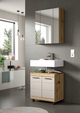 Badezimmer-Set >Scout< in Evoke Oak Nachbildung/Kaschmir - 60x191x34cm (BxHxT)