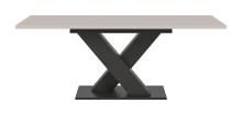 Kulissen-Esstisch >Motion< ausziehbar in Grau/Kaschmir - 150-190x76x90cm (BxHxT)