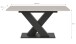 Kulissen-Esstisch >Motion< ausziehbar in Grau/Kaschmir - 150-190x76x90cm (BxHxT)