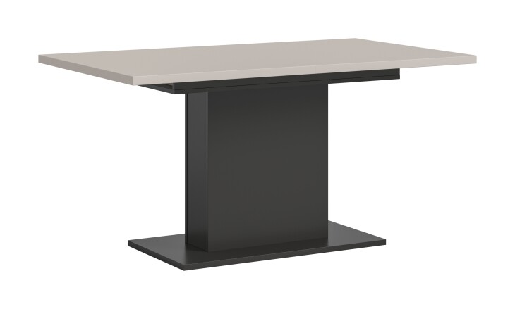 Kulissen-Esstisch >Motion< ausziehbar in Grau/Kaschmir - 150-190x76x90cm (BxHxT)