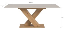 Kulissen-Esstisch >Motion< ausziehbar, Artisan Eiche Dekor/Kaschmir - 150-190x76x90cm (BxHxT)