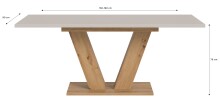 Kulissen-Esstisch >Motion< ausziehbar, Artisan Eiche Dekor/Kaschmir - 150-190x76x90cm (BxHxT)