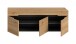 Schuhbank >Canu< in Basalt grau/Artisan Eiche Nachbildung - 120x43x37cm (BxHxT)
