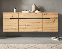 Garderobenschrank >Canu< in Basalt grau/Artisan...
