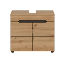 Waschbeckenunterschrank >Canu< in Basalt /Artisan...