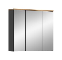 Badezimmerspiegelschrank >Canu< Basalt, Spiegel,...