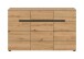 Kommode >Canu< in Basalt grau/Artisan Eiche Nachbildung - 130x81x41cm (BxHxT)