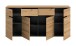 Kommode >Canu< in Basalt grau/Artisan Eiche Nachbildung - 173x81x41cm (BxHxT)