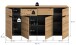 Kommode >Canu< in Basalt grau/Artisan Eiche Nachbildung - 173x81x41cm (BxHxT)