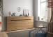 Kommode >Canu< in Basalt grau/Artisan Eiche Nachbildung - 173x81x41cm (BxHxT)