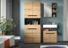 Badezimmer-Set >Canu< in Basalt grau/Artisan Eiche Dekor - 154x193x34cm (BxHxT)