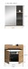 Badezimmer-Set >Canu< in Basalt grau/Artisan Eiche Dekor - 63x193x34cm (BxHxT)