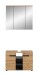 Badezimmer-Set >Canu< in Basalt grau/Artisan Eiche Dekor - 80x193x34cm (BxHxT)
