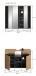 Badezimmer-Set >Canu< in Basalt grau/Artisan Eiche Dekor - 80x193x34cm (BxHxT)
