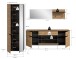Garderoben-Set >Canu< in Basalt grau/Artisan Eiche Dekor - 256x190x37cm (BxHxT)