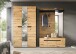 Garderoben-Set >Canu< in Basalt grau/Artisan Eiche Dekor - 240x190x37cm (BxHxT)