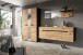 Garderoben-Set >Canu< in Basalt grau/Artisan Eiche Dekor - 296x190x37cm (BxHxT)