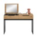 Schminktisch >Canu< in Basalt grau/Artisan Eiche Nachbildung - 115x76x50 (BxHxT)