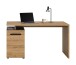 Schreibtisch >Canu< in Basalt grau/Artisan Eiche Nachbildung - 140x75x60 (BxHxT)