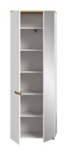 Garderobenschrank >Canu< in Weiß - 65x190x37cm (BxHxT)