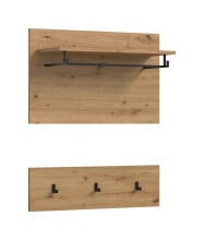 Garderobenpaneel >Canu< in Artisan Eiche...