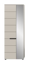 Garderobenschrank >Canu< in Kaschmir / Spiegel -...