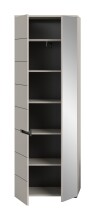 Garderobenschrank >Canu< in Kaschmir / Spiegel - 65x190x37cm (BxHxT)