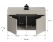Schuhbank >Canu< in Kaschmir - 80x45x37cm (BxHxT)