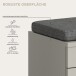 Schuhbank >Canu< in Kaschmir - 80x45x37cm (BxHxT)