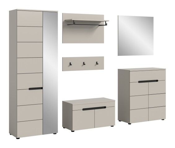 Garderoben-Set >Canu< in Kaschmir - 255x190x37cm (BxHxT)