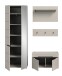 Garderoben-Set >Canu< in Kaschmir - 160x190x37cm (BxHxT)