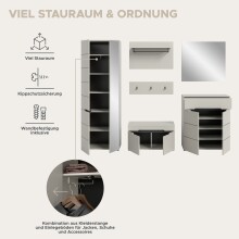 Garderoben-Set >Canu< in Kaschmir - 175x190x37cm (BxHxT)