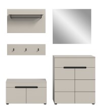 Garderoben-Set >Canu< in Kaschmir - 175x190x37cm...