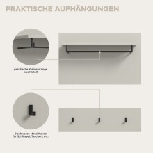 Garderoben-Set >Canu< in Kaschmir - 175x190x37cm (BxHxT)