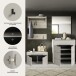 Garderoben-Set >Canu< in Kaschmir - 175x190x37cm (BxHxT)