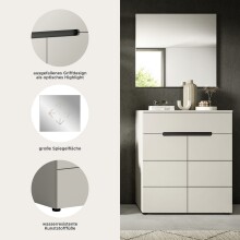 Garderoben-Set >Canu< in Kaschmir - 80x190x37cm (BxHxT)