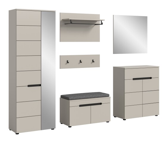 Garderoben-Set >Canu< in Kaschmir - 255x190x37cm (BxHxT)