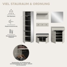Garderoben-Set >Canu< in Kaschmir - 255x190x37cm (BxHxT)