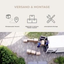 Garderoben-Set >Canu< in Kaschmir - 255x190x37cm (BxHxT)