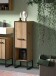 Unterschrank >Bagno< in Artisan Eiche Nachbildung - 30x101x32cm (BxHxT)