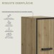 Unterschrank >Bagno< in Artisan Eiche Nachbildung - 30x101x32cm (BxHxT)