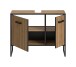 Waschbeckenunterschrank >Bagno< in Artisan Eiche Nachbildung - 80x63x36 (BxHxT)