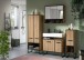 Hochschrank >Bagno< in Artisan Eiche Nachbildung - 59x159x32cm (BxHxT)